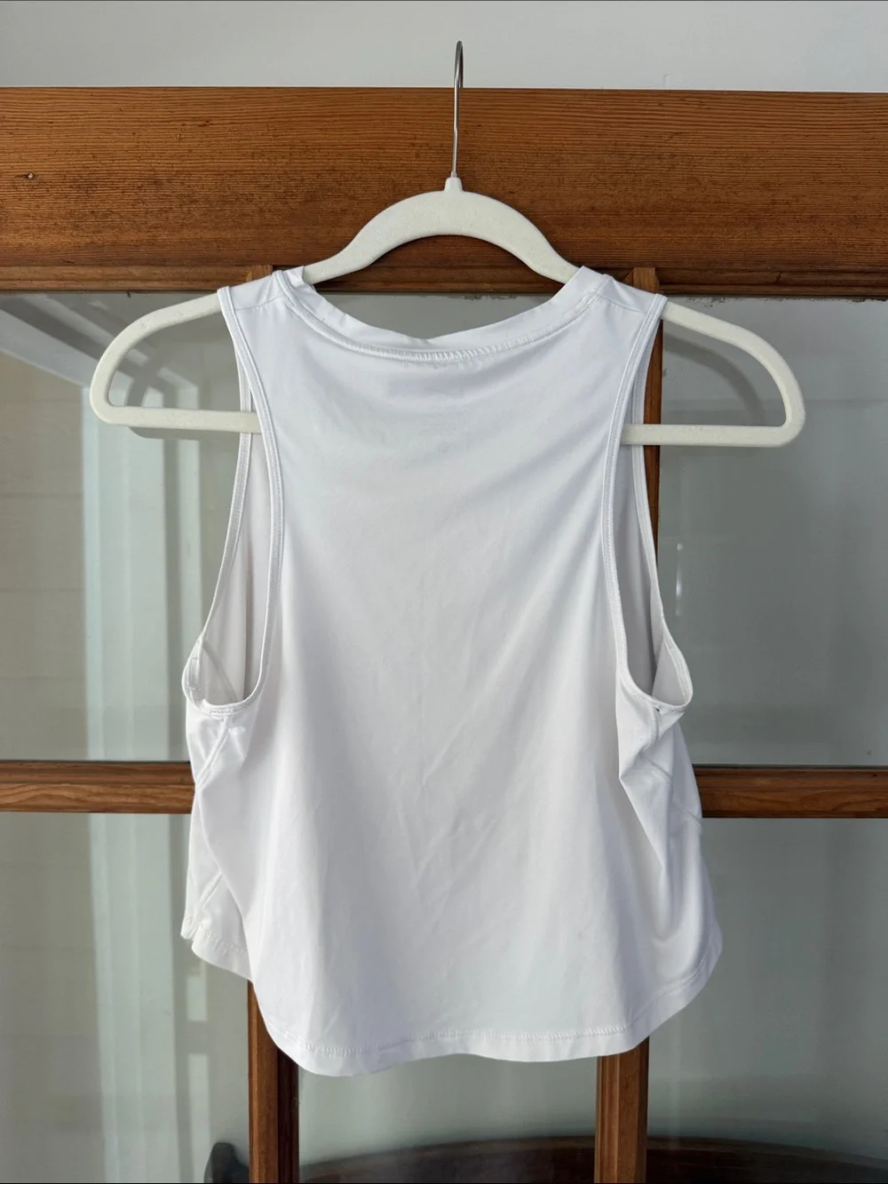 Set of 3 Nike Cropped Athletic Tanks with Silver Swoosh